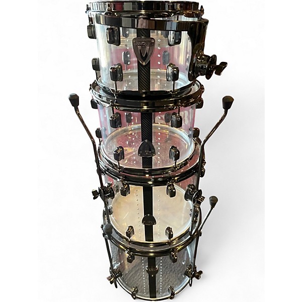 Used Varus 5 Piece MORPHEUS ACRYLIC Clear Drum Kit