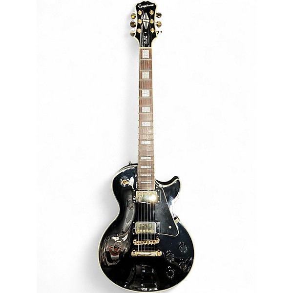Used Epiphone Les Paul Custom Pro Ebony Solid Body Electric Guitar