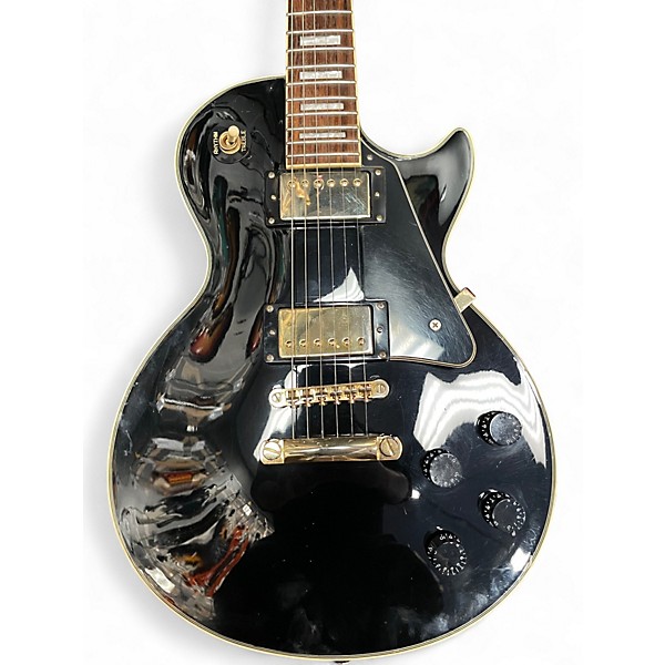 Used Epiphone Les Paul Custom Pro Ebony Solid Body Electric Guitar