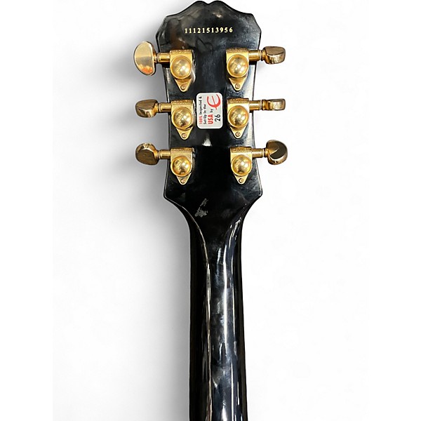 Used Epiphone Les Paul Custom Pro Ebony Solid Body Electric Guitar