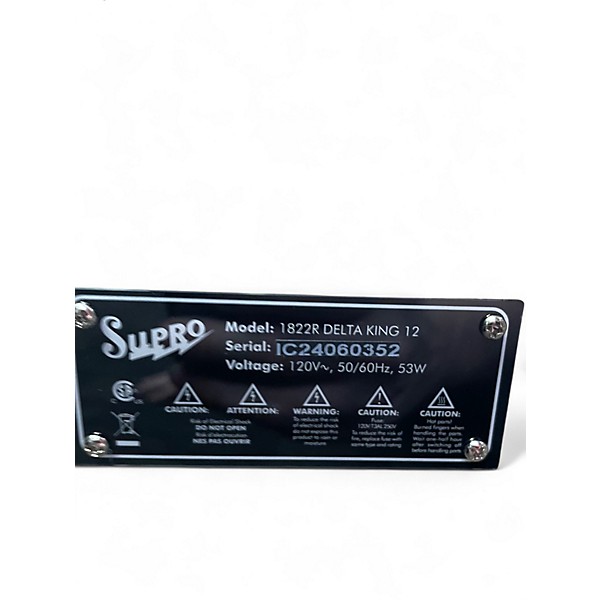 Used Supro Delta King 12 50w Tube Guitar Combo Amp