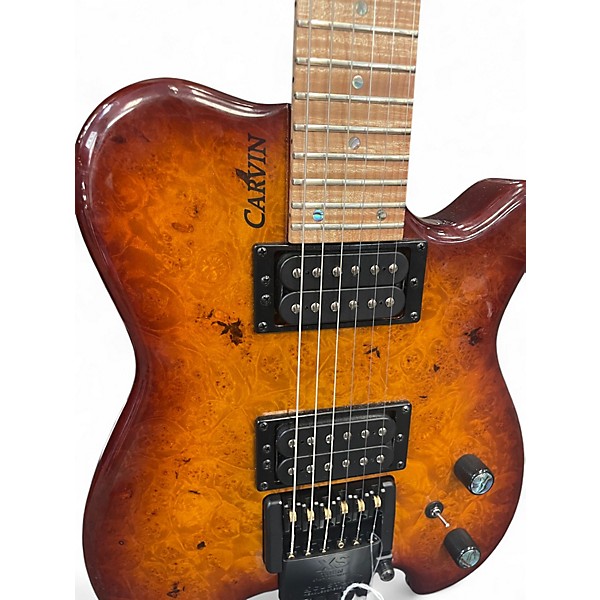 Used 2015 Carvin HH2 ALLAN HOLDSWORTH BURLED TOBACCO Solid Body Electric Guitar