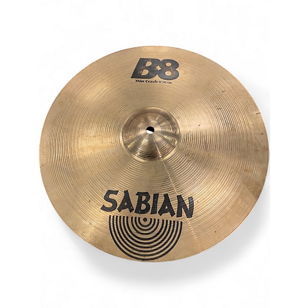 Used SABIAN 16in B8 Thin Crash Cymbal