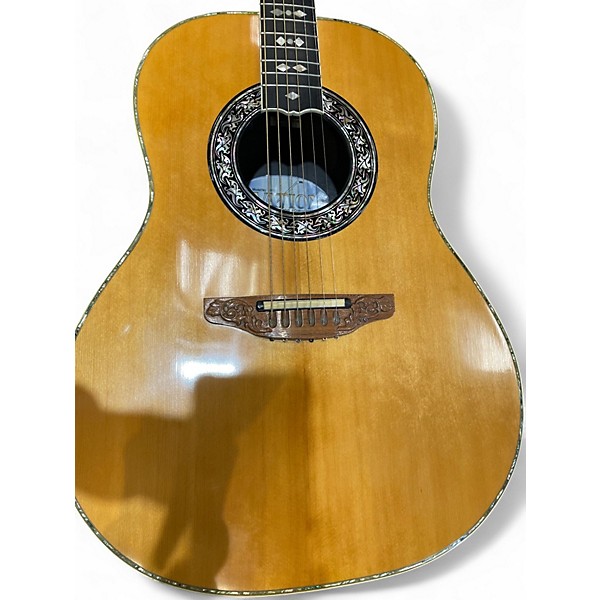 Vintage 1977 Ovation 1867 Legend Natural Acoustic Electric Guitar