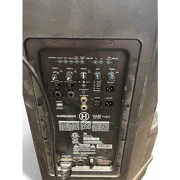 Used Harbinger V3415 Powered Speaker
