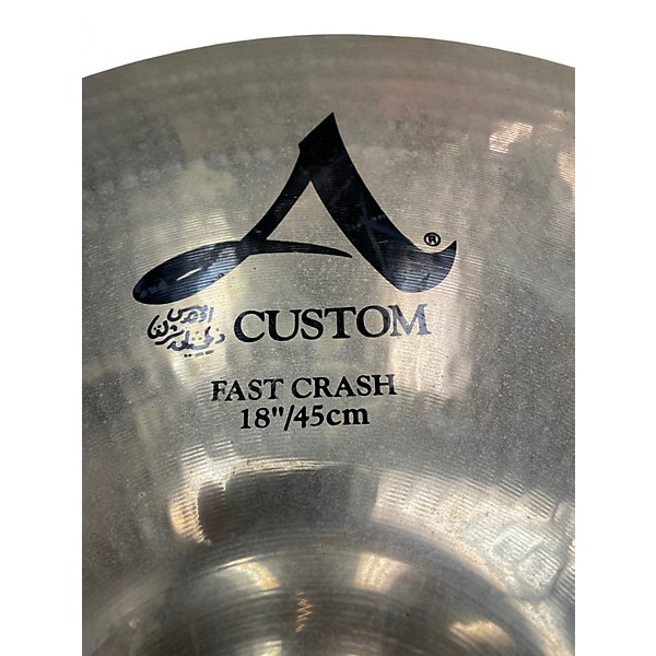 Used 2008 Zildjian 18in A Custom Crash Cymbal