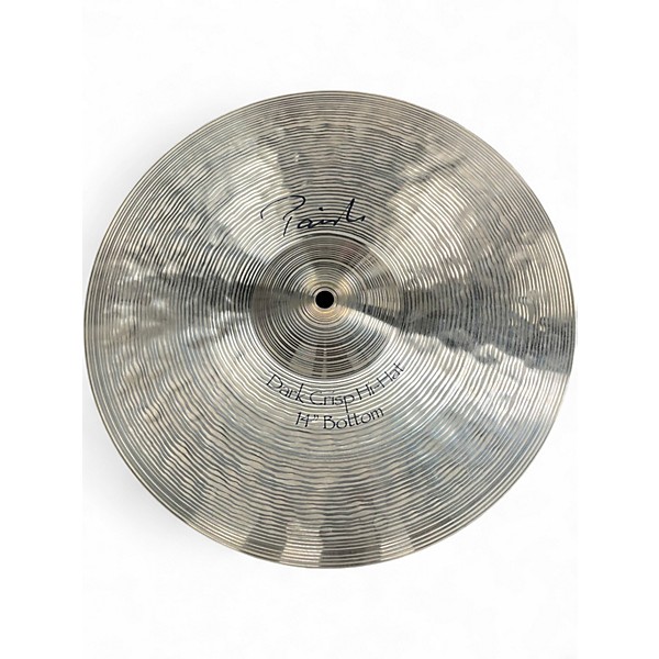 Used Paiste 14in Signature Dark Crisp Hi Hat Pair Cymbal