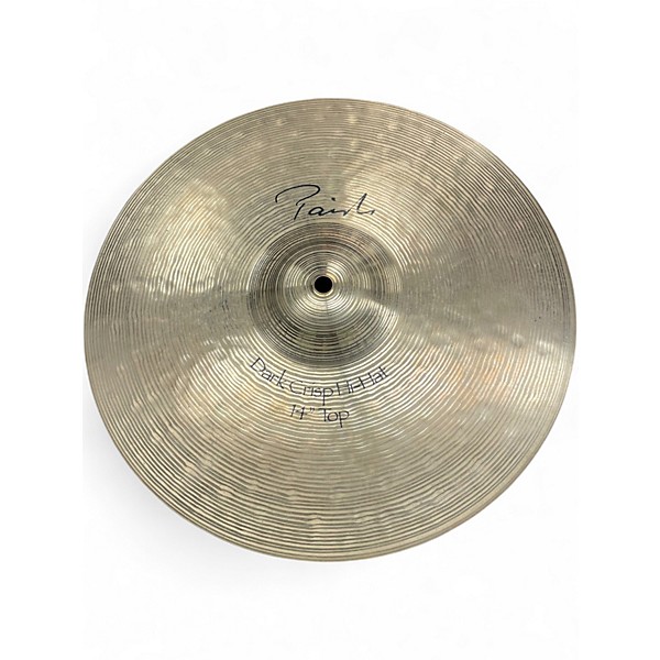 Used Paiste 14in Signature Dark Crisp Hi Hat Pair Cymbal