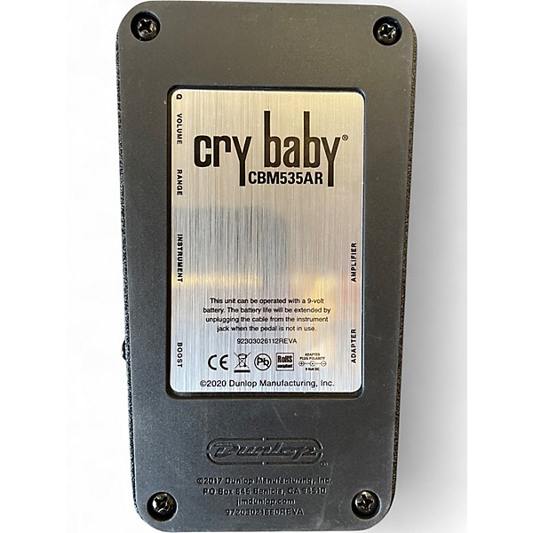 Used Dunlop CBM535AR CRY BABY MINI AUTO RETURN WAH Effect Pedal