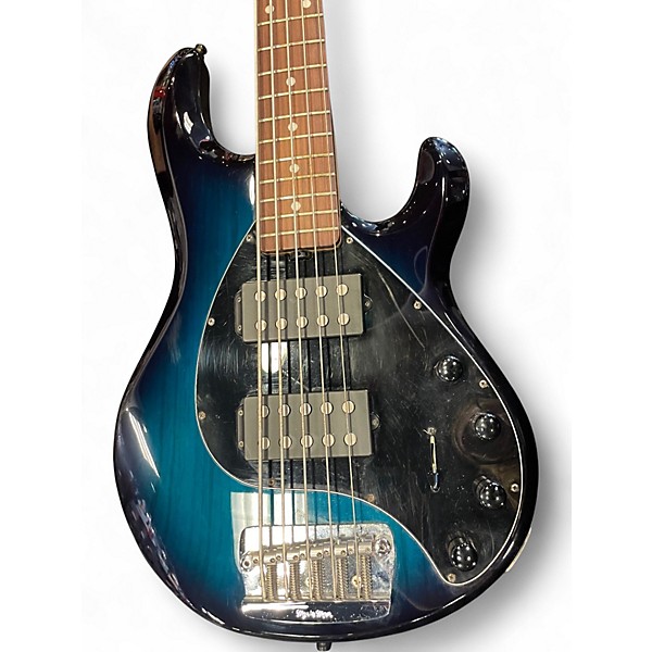 Used Ernie Ball Music Man StingRay 5 Special HH Pacific Blue Electric Bass Guitar