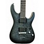 Used Schecter Guitar Research C1 Platinum Trans Black Solid Body Electric Guitar