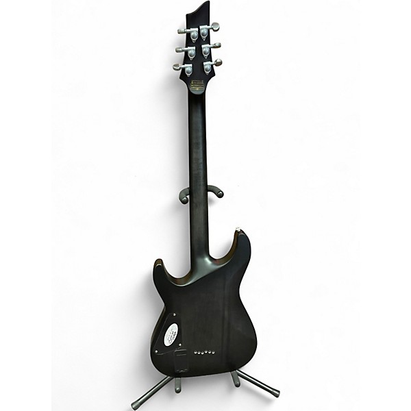 Used Schecter Guitar Research C1 Platinum Trans Black Solid Body Electric Guitar