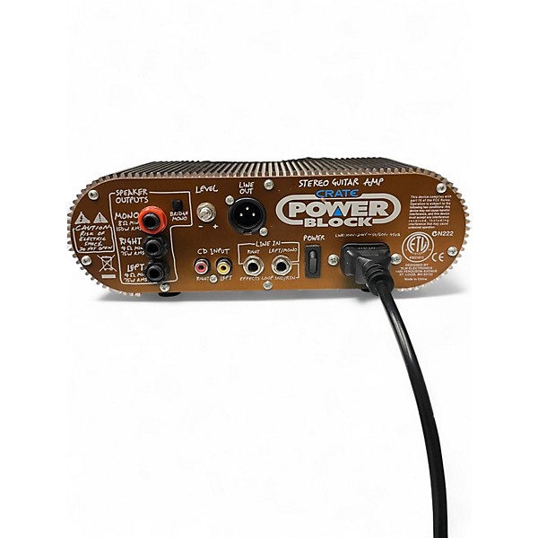 Used Crate POWER BLOCK Solid State Guitar Amp Head