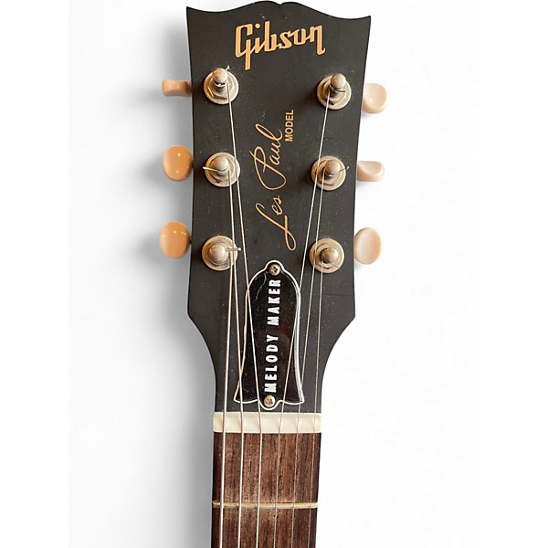 Used Gibson Les Paul Melody Maker Satin Black Solid Body Electric Guitar