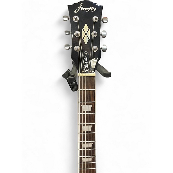 Used Firelfly Classic LP Style Trans Brown Solid Body Electric Guitar