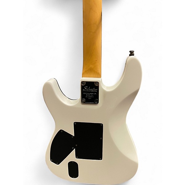 Used Schecter Guitar Research C-1 FR White Solid Body Electric Guitar