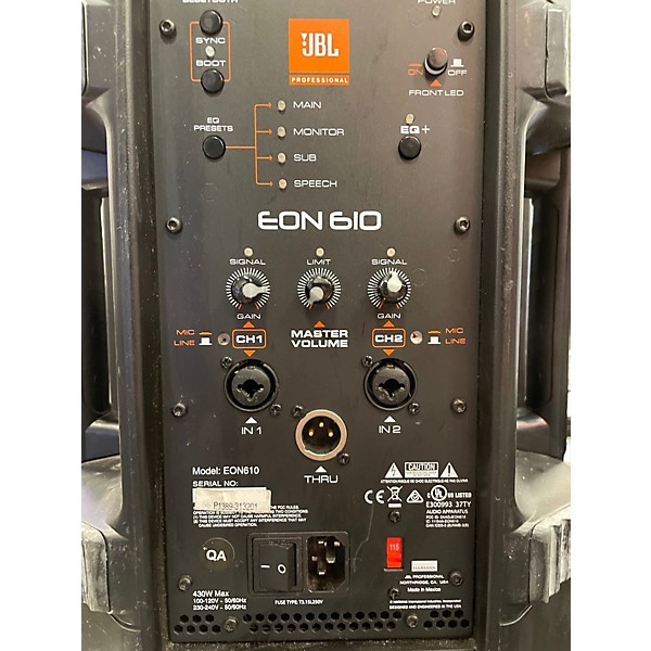 Used JBL EON610 Powered Speaker