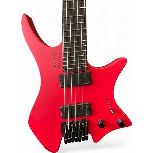 Used 2024 strandberg Boden Metal NX 7 BLOOD RED Solid Body Electric Guitar