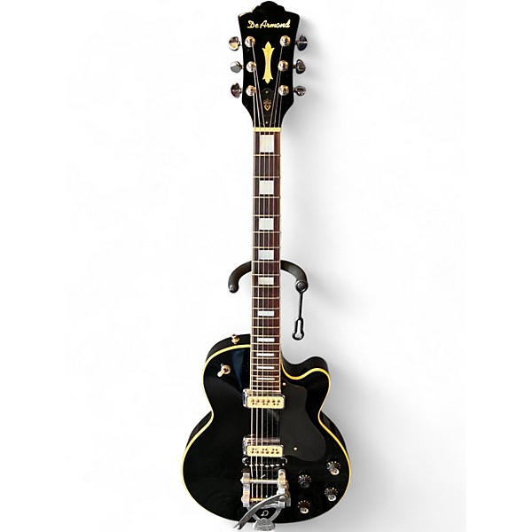 Used De Armond M-75T black Solid Body Electric Guitar