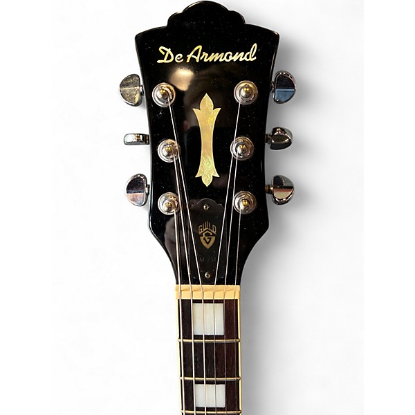 Used De Armond M-75T black Solid Body Electric Guitar