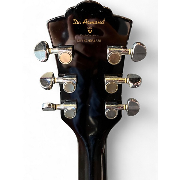 Used De Armond M-75T black Solid Body Electric Guitar