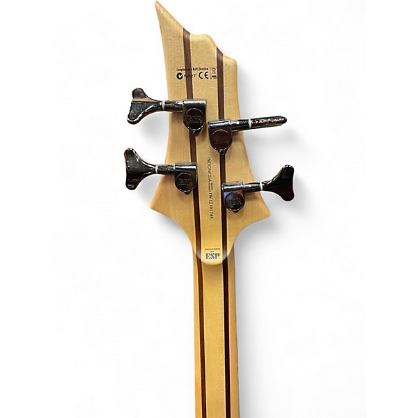 Used ESP LTD B204BM Burled Maple Electric Bass Guitar