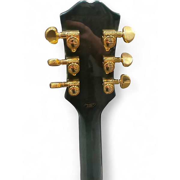 Used Epiphone Les Paul Custom Trans Blue Solid Body Electric Guitar