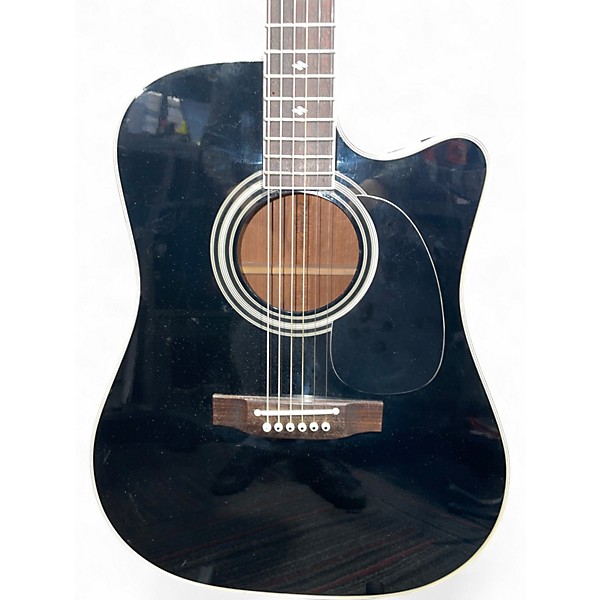 Used Takamine EF341C Black Acoustic Guitar