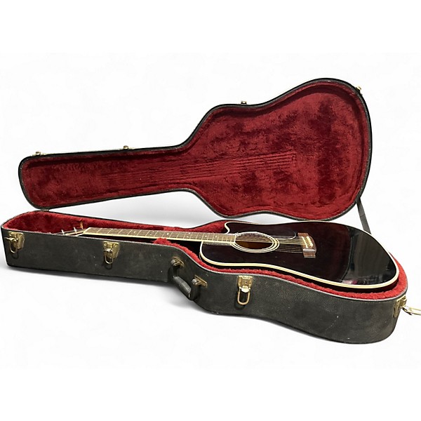 Used Takamine EF341C Black Acoustic Guitar