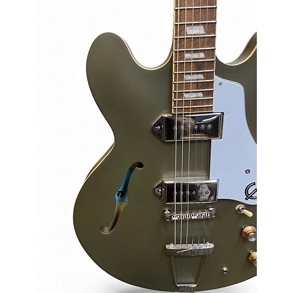Used Epiphone Casino WORN Royal Olive Hollow Body Electric Guitar