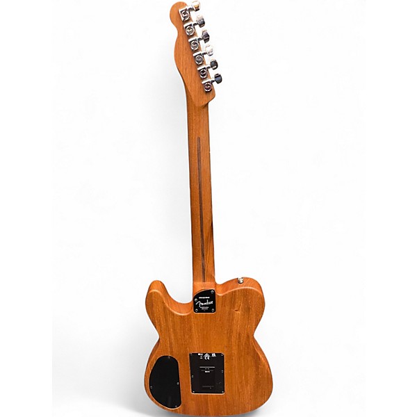 Used Fender Acoustasonic Player Telecaster Black Acoustic Electric Guitar