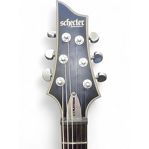 Used Schecter Guitar Research C1 Platinum Black burst Solid Body Electric Guitar