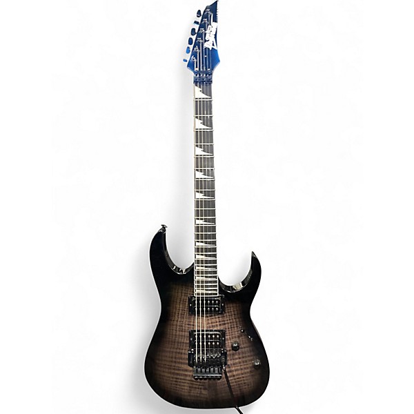 Used Ibanez GRG220 Floyd Rose Black burst Solid Body Electric Guitar