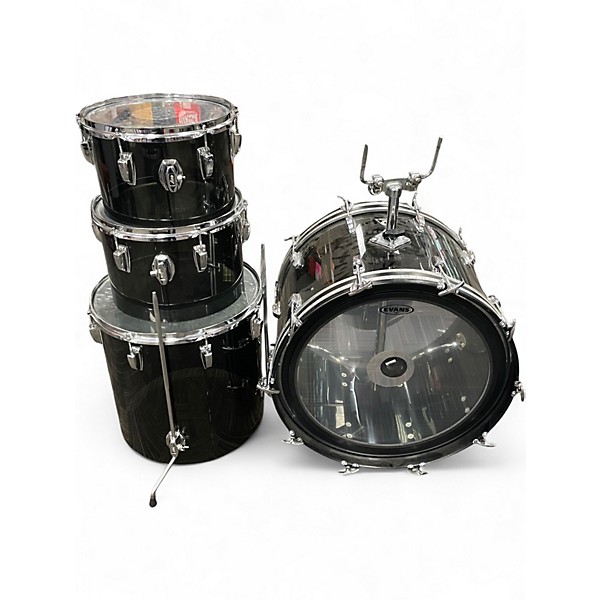 Vintage 1970s Ludwig 4 Piece Vistalite Combo Smoke Drum Kit