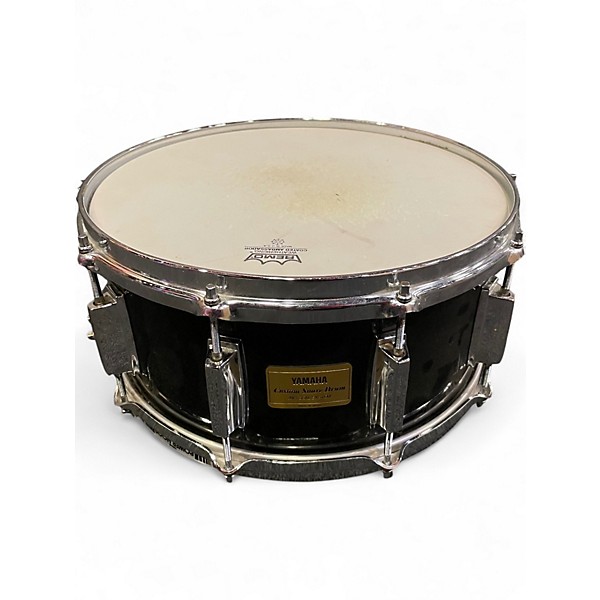 Used Yamaha 14in Tour Custom Snare Limited Black Sparkle Drum