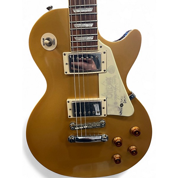 Used Epiphone Les Paul Standard Gold Top Solid Body Electric Guitar