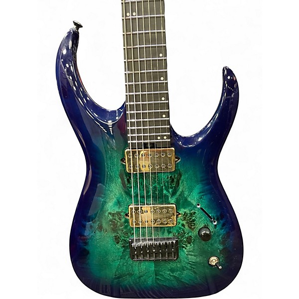 Used Jackson Pro Series Misha Mansoor Signature Juggernaut HT7FM CHLORINE BURST Solid Body Electric Guitar