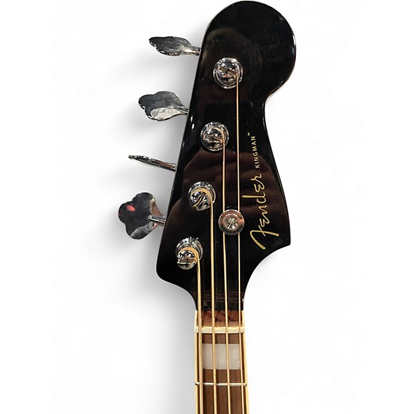 Used Fender Kingman 4-String Black Acoustic Bass Guitar