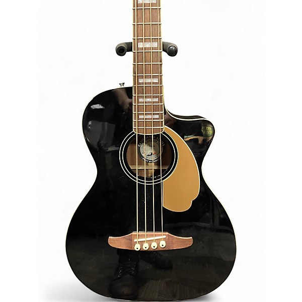 Used Fender Kingman 4-String Black Acoustic Bass Guitar