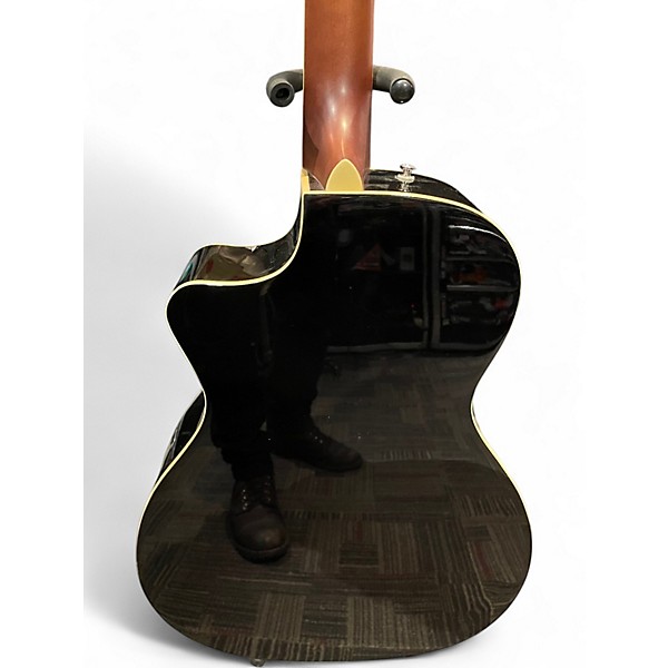 Used Fender Kingman 4-String Black Acoustic Bass Guitar