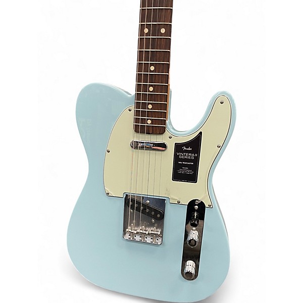 Used Fender Vintera II Telecaster Blue Solid Body Electric Guitar