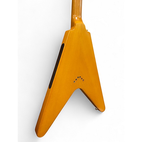 Used Epiphone 1958 Korina Flying V Natural Solid Body Electric Guitar