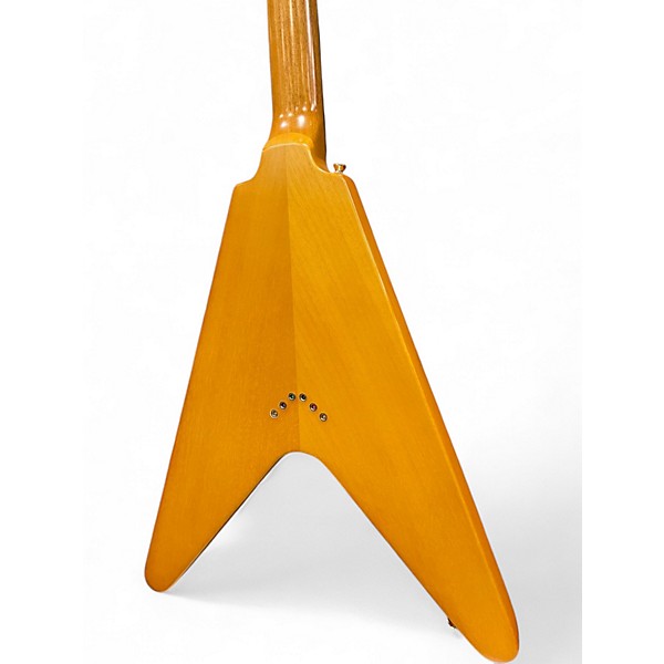 Used Epiphone 1958 Korina Flying V Natural Solid Body Electric Guitar