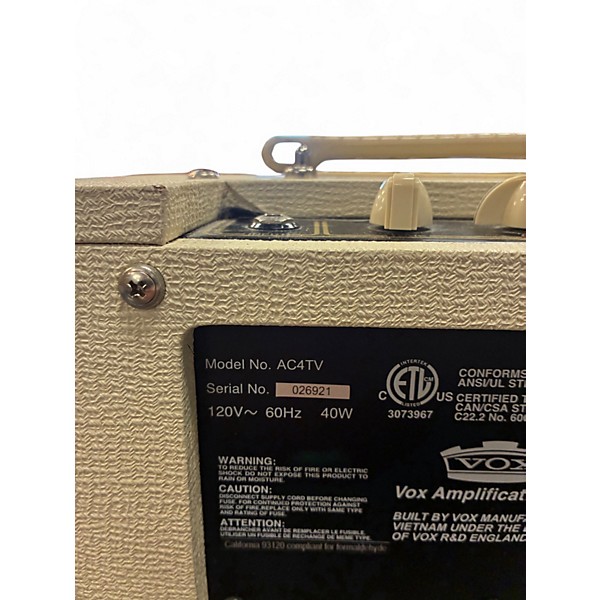Used VOX AC4TVH 4W Tube Guitar Amp Head
