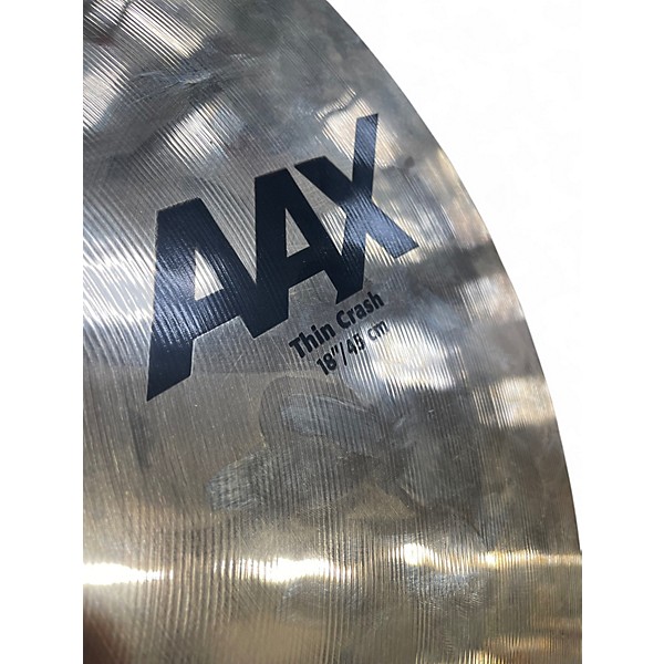 Used SABIAN 18in AAX Thin Studio Crash Cymbal