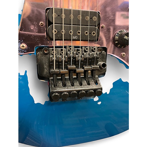 Used 1994 Ibanez RG450 DX Laser Blue Solid Body Electric Guitar