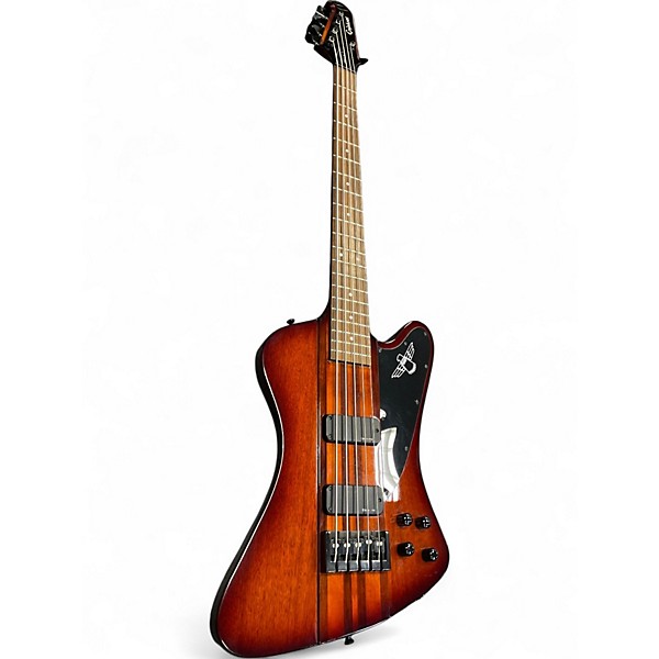 Used Epiphone Thunderbird Pro V 5 String 2 Tone Sunburst Electric Bass Guitar