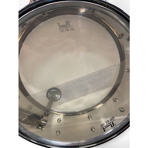 Used Pearl 14in SS snare Metallic Gray Drum