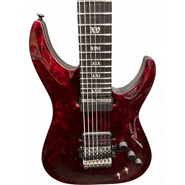Used Schecter Guitar Research C-7 FR-S Apocalypse 7-String  Red Reign Solid Body Electric Guitar