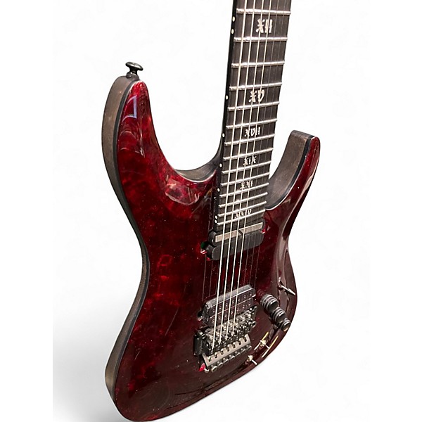 Used Schecter Guitar Research C-7 FR-S Apocalypse 7-String  Red Reign Solid Body Electric Guitar